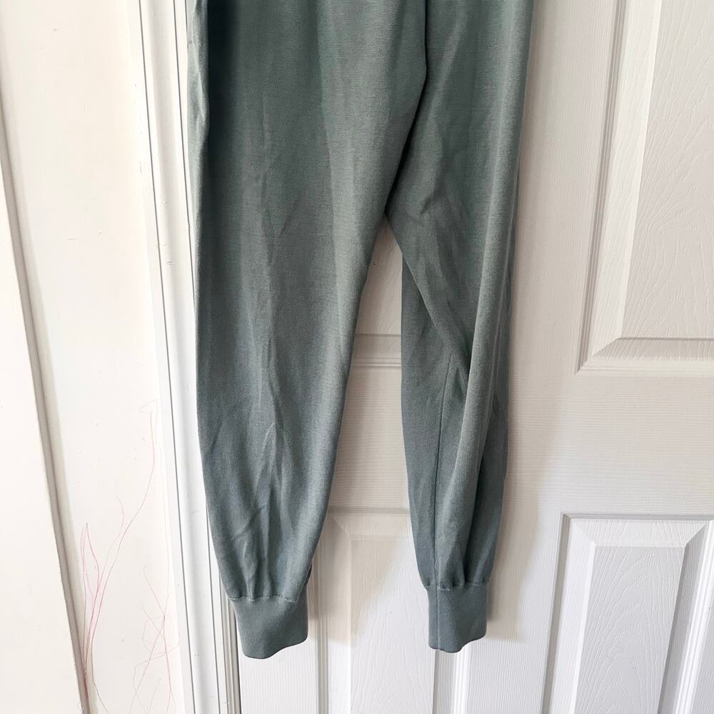 Athleta Leisure Daydream Sweater Sleep Jogger Wool Tencel Green Medium 985735 - Picture 6 of 8